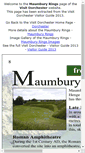 Mobile Screenshot of maumburyrings.co.uk